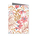Red Flower Seamless Floral Flora Mini Greeting Cards (Pkg of 8)