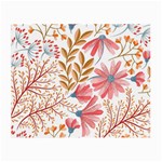 Red Flower Seamless Floral Flora Small Glasses Cloth