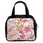 Red Flower Seamless Floral Flora Classic Handbag (Two Sides)