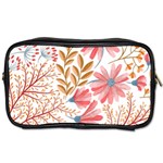 Red Flower Seamless Floral Flora Toiletries Bag (One Side)