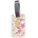 Red Flower Seamless Floral Flora Luggage Tag (one side)