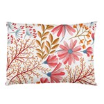 Red Flower Seamless Floral Flora Pillow Case (Two Sides)