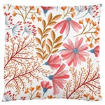 Red Flower Seamless Floral Flora Large Cushion Case (One Side)