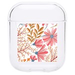 Red Flower Seamless Floral Flora Hard PC AirPods 1/2 Case