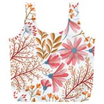 Red Flower Seamless Floral Flora Full Print Recycle Bag (XXL)
