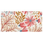 Red Flower Seamless Floral Flora Banner and Sign 8  x 4 