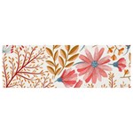 Red Flower Seamless Floral Flora Banner and Sign 9  x 3 