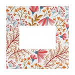 Red Flower Seamless Floral Flora White Box Photo Frame 4  x 6 