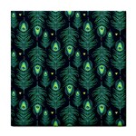 Peacock Pattern Tile Coaster