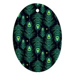 Peacock Pattern Ornament (Oval)