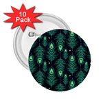 Peacock Pattern 2.25  Buttons (10 pack) 