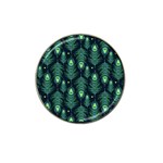 Peacock Pattern Hat Clip Ball Marker (4 pack)