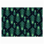 Peacock Pattern Large Glasses Cloth (2 Sides)