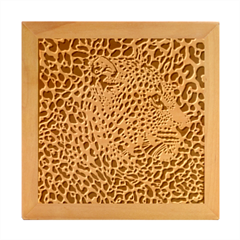 Leopard In Art, Animal, Graphic, Illusion Wood Photo Frame Cube by nateshop