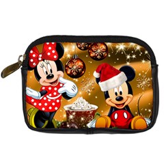 Cartoons, Disney, Merry Christmas, Minnie Digital Camera Leather Case by nateshop