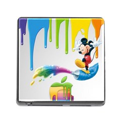 Mickey Mouse, Apple Iphone, Disney, Logo Memory Card Reader (square 5 Slot) by nateshop