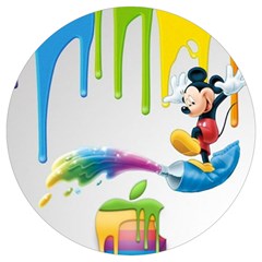 Mickey Mouse, Apple Iphone, Disney, Logo Round Trivet by nateshop