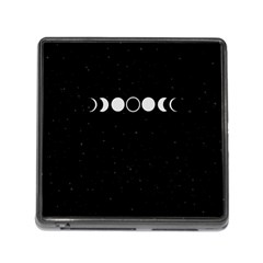 Moon Phases, Eclipse, Black Memory Card Reader (square 5 Slot) by nateshop