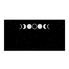 Moon Phases, Eclipse, Black Satin Wrap 35  X 70  by nateshop