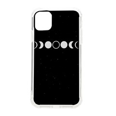 Moon Phases, Eclipse, Black Iphone 11 Tpu Uv Print Case by nateshop