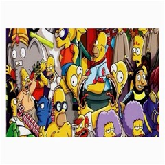 The Simpsons, Cartoon, Crazy, Dope Large Glasses Cloth (2 Sides) by nateshop