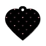 Heart, Background Dog Tag Heart (Two Sides)
