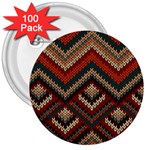 Fabric Abstract Pattern Fabric Textures, Geometric 3  Buttons (100 pack) 