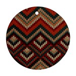 Fabric Abstract Pattern Fabric Textures, Geometric Round Ornament (Two Sides)