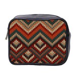 Fabric Abstract Pattern Fabric Textures, Geometric Mini Toiletries Bag (Two Sides)