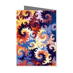 Spirals, Colorful, Pattern, Patterns, Twisted Mini Greeting Cards (pkg Of 8) by nateshop