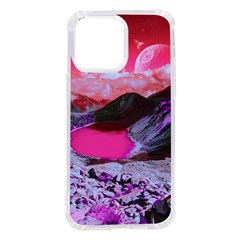 Late Night Feelings Aesthetic Clouds Color Manipulation Landscape Mountain Nature Surrealism Psicode Iphone 14 Pro Max Tpu Uv Print Case by Cemarart