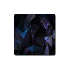 Abstract, Black, Purple, Square Magnet by nateshop