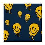 Aesthetic, Blue, Mr, Patterns, Yellow, Tumblr, Hello, Dark Tile Coaster