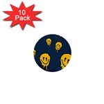 Aesthetic, Blue, Mr, Patterns, Yellow, Tumblr, Hello, Dark 1  Mini Buttons (10 pack) 