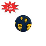 Aesthetic, Blue, Mr, Patterns, Yellow, Tumblr, Hello, Dark 1  Mini Magnets (100 pack) 