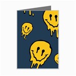Aesthetic, Blue, Mr, Patterns, Yellow, Tumblr, Hello, Dark Mini Greeting Card