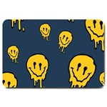 Aesthetic, Blue, Mr, Patterns, Yellow, Tumblr, Hello, Dark Large Doormat