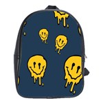 Aesthetic, Blue, Mr, Patterns, Yellow, Tumblr, Hello, Dark School Bag (Large)