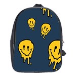 Aesthetic, Blue, Mr, Patterns, Yellow, Tumblr, Hello, Dark School Bag (XL)