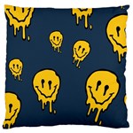 Aesthetic, Blue, Mr, Patterns, Yellow, Tumblr, Hello, Dark Standard Premium Plush Fleece Cushion Case (One Side)