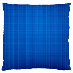 Blue Abstract, Background Pattern, Texture Large Premium Plush Fleece Cushion Case (one Side) by nateshop