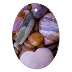 Hearts Of Stone, Full Love, Rock Oval Ornament (Two Sides)