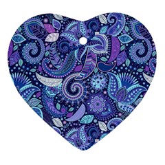 Patterns, Doodles, Pattern, Colorful, Textu Heart Ornament (two Sides) by nateshop