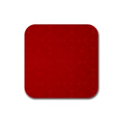 Red Chinese Background Chinese Patterns, Chinese Rubber Square Coaster (4 Pack) by nateshop