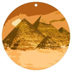 Pyramids Egypt Pyramid Desert Sand Uv Print Acrylic Ornament Round by Proyonanggan