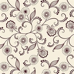 Violet Vintage Background, Floral Ornaments, Floral Patterns Play Mat (rectangle) by nateshop