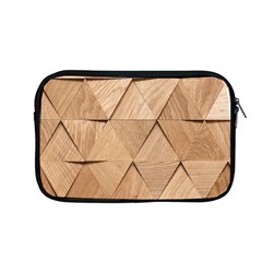 Wooden Triangles Texture, Wooden Wooden Apple Macbook Pro 13  Zipper Case by nateshop