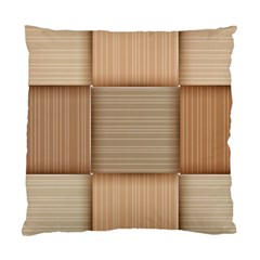 Wooden Wickerwork Textures, Square Patterns, Vector Standard Cushion Case (one Side) by nateshop