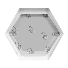 Yoshi Print, Super, Huevo, Game, Green, Egg, Mario Hexagon Wood Jewelry Box by nateshop