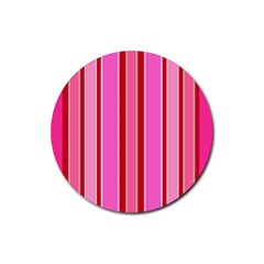 Stripes-4 Rubber Round Coaster (4 Pack) by nateshop
